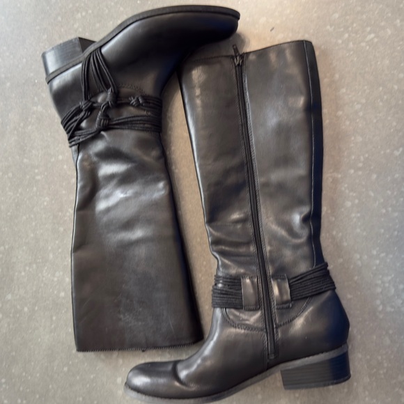 Carlos by Carlos Santana Black Wellington Knee-High Boots – Size 11M - Picture 11 of 13